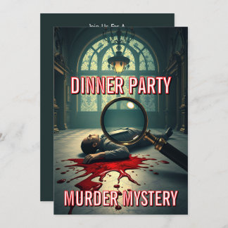 Mord Mystery Dinner Party Thema DIY Einladung