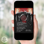 Mord Mystery Dinner Theater Party Einladung