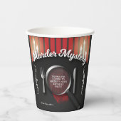 Mord Mystery Dinner Theater Party Pappbecher (Vorderseite)