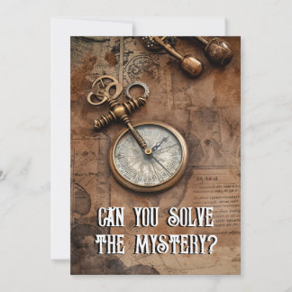 Mord Mystery Escape Room Geburtstagsparty Einladung