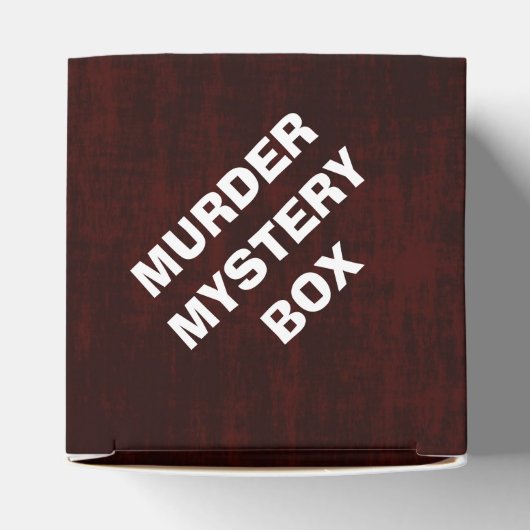 Mord Mystery Geschenkschachtel (Oben)