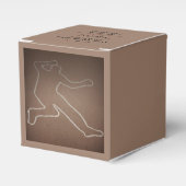 Mord Mystery "Outlinated Body" Geburtstag Geschenkschachtel (Vorderseite)