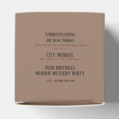 Mord Mystery "Outlinated Body" Geburtstag Geschenkschachtel (Oben)