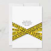 Mord Mystery Pajama Geburtstagsparty Einladung (Rückseite)