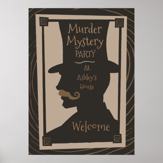 Mord Mystery Party - Begrüßungspult Poster (Vorne)