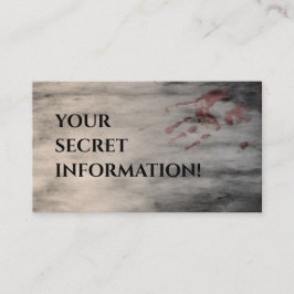 Mord Mystery Party Chief Inspector Begleitkarte