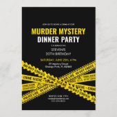 Mord Mystery Party Dinner Geburtstag Einladung (Vorderseite)