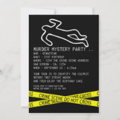 Mord Mystery Party Einladung (Vorderseite)