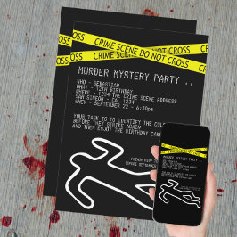 Mord Mystery Party Einladung