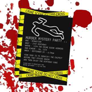 Mord Mystery Party Einladung