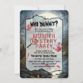 Mord Mystery Party Einladung (Vorderseite)