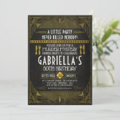 Mord Mystery Party Geburtstag Einladung (Stehend Vorderseite)