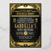 Mord Mystery Party Geburtstagsfoil Einladung (Vorderseite)