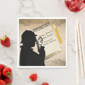 Mord Mystery Party Napkins Personalisiert 2 Serviette (Beispiel)