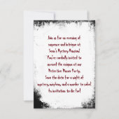 Mord Mystery Save the Date Party (Vorderseite)