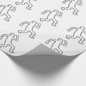 Mord-Opfer-Kontur Geschenkpapier (Ecke)