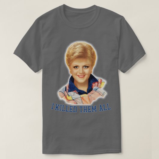 Mord Sie schrieb 80er Retro TV Design Ich tötete s T-Shirt (Design vorne)