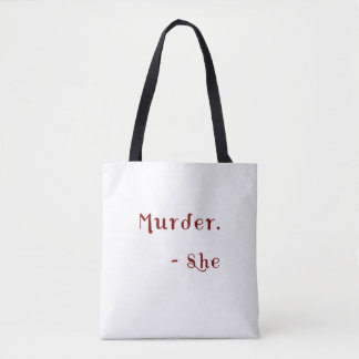 Mord Sie schrieb Mysterienbuch Tasche