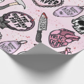 Mord und Spooky Geschenkpapier (Ecke)