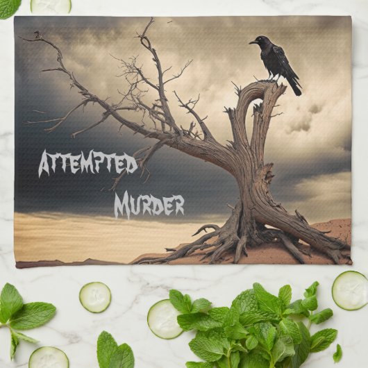 Mord versucht geschirrtuch (Gefaltet)