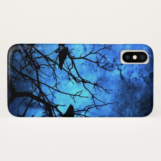 Mord versucht: Krähen, blaue Himmel Case-Mate iPhone Hülle (Rückseite (Horizontal))