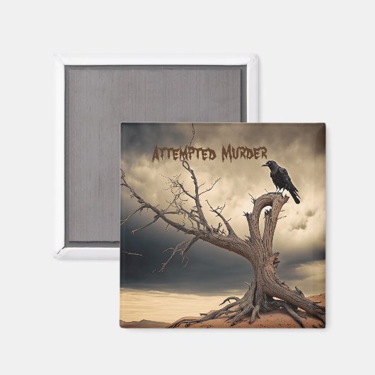 Mord versucht magnet (Vorderseite/Rückseite)