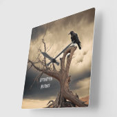 Mord versucht quadratische wanduhr (Winkel)