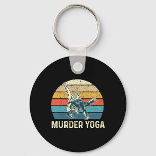 Mord-Yoga - Jiu Jitsu Grappler Kampfsporttrainer Schlüsselanhänger