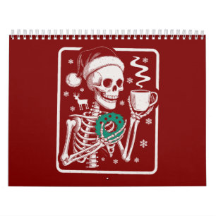 Mord zeigt Freunden Horror-Tee Skelett Weihnachten Kalender
