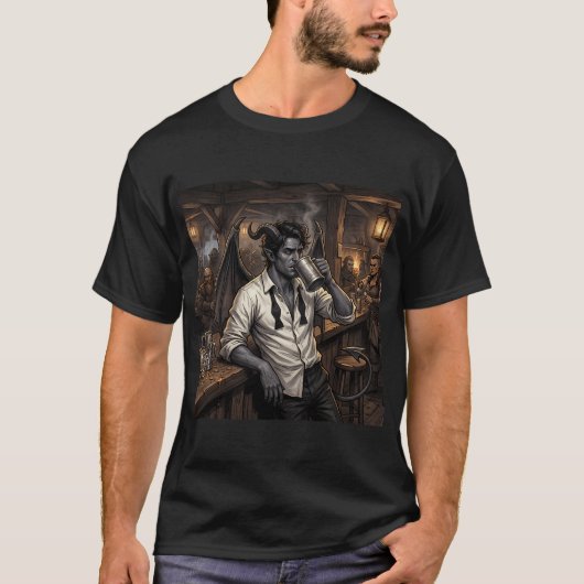 Mordecai der Manager im Dienst T-Shirt (Vorderseite)