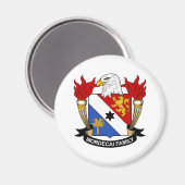 Mordecai Familienwappen Magnet (Vorderseite/Rückseite)