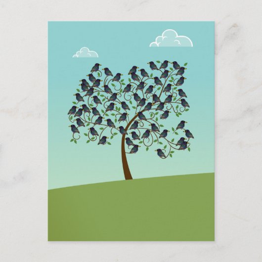 Morden an Starlings Postkarte (Vorderseite)