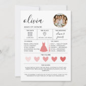 Morden Bridesmaid Informationen und Vorschlag Card (Vorderseite)