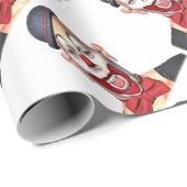 Mörder-Clown, der zur Front schaut Geschenkpapier (Rolleneckpunkt)