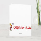 Mörder-Clown-Gruß-Karte Feiertagskarte (Rückseite)