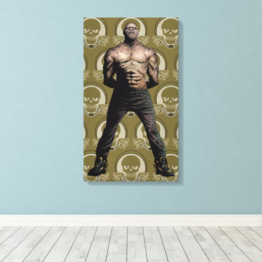 Mörder Croc Comic-Buch-Kunst der Leinwanddruck (Insitu (Holzboden))