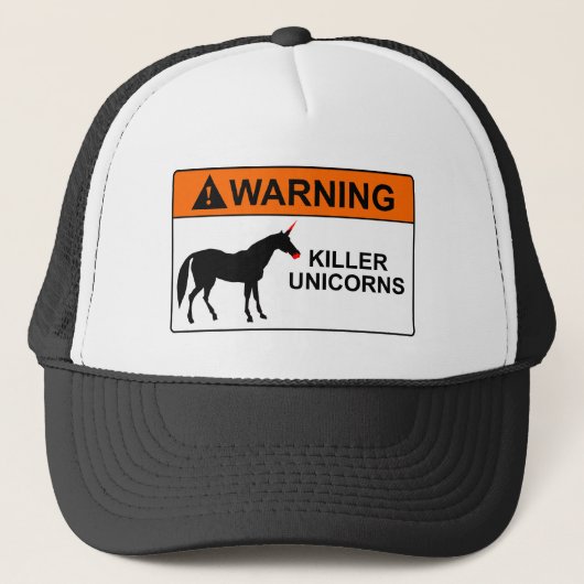 Mörder-Einhörner Truckerkappe (Vorderseite)
