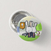 Mörder-Häschen Button (Vorne & Hinten)