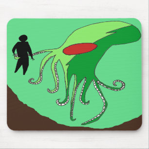 Mörder-Kraken-Mausunterlage Mousepad