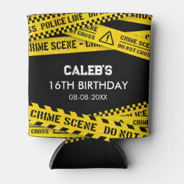 Mörder Mystery Party Gelb keine Klebebänder kreuze Dosenkühler