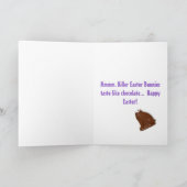 Mörder-Osterhasenkarte Feiertagskarte (Innenseite)