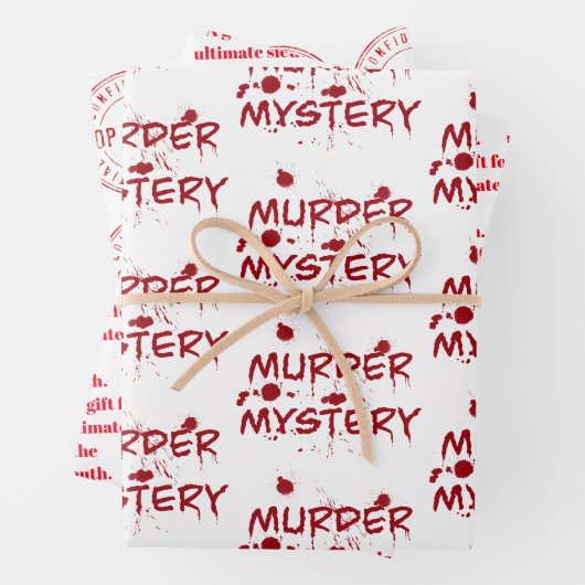 Mörderische Geheimkriminalität Fan kaltes Fallblut Geschenkpapier Set (Beispiel)