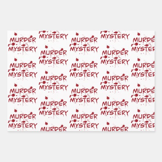 Mörderische Geheimkriminalität Fan kaltes Fallblut Geschenkpapier Set (Vorderseite)