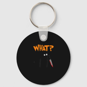 Mörderische Katze mit blutigem Messer Murderous Bl Schlüsselanhänger