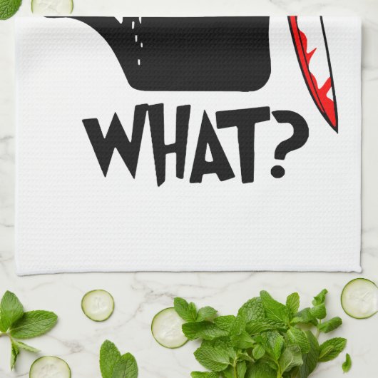 Mörderische Katze mit Messer Geschirrtuch (Gefaltet)