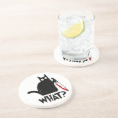 Mörderische Katze mit Messer Getränkeuntersetzer (Seite)