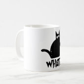 Mörderische Katze mit Messer Kaffeetasse (Vorderseite Links)