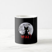 Mörderische Katze mit Messer, Katze mit Halloween- Kaffeetasse (Mittel)