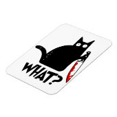 Mörderische Katze mit Messer Magnet (Linke Seite)