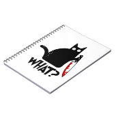 Mörderische Katze mit Messer Notizblock (Linke Seite)